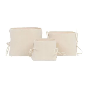 Comptoir De Famille Cache Pots X3 Naturel En Toile De Coton – Emelise 8