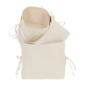 Comptoir De Famille Cache Pots X3 Naturel En Toile De Coton – Emelise 10