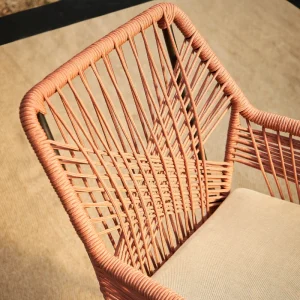 Kaemingk Chaise De Jardin Empilable En Résine Tressée Terre Cuite – Seville 13