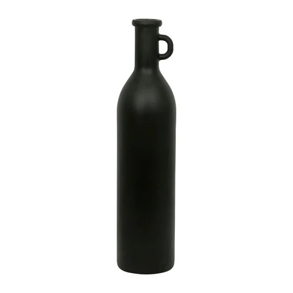 Côté Table Vase Bouteille Noir Mat En Verre Recyclé H77cm -linol 1