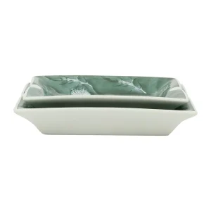 Côté Table Cendriers En Porcelaine Fleurs Vert – Qing 16