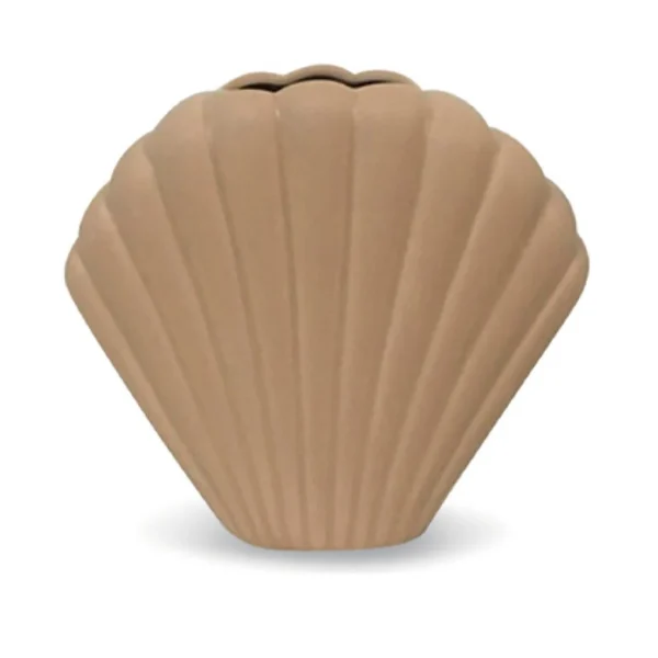 Opjet Vase Coquillage En Ceramique Beige – H18cm 1