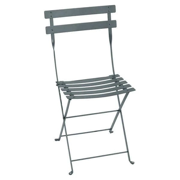 Fermob Chaise D’exterieur En Acier Gris Orage – Bistro 1