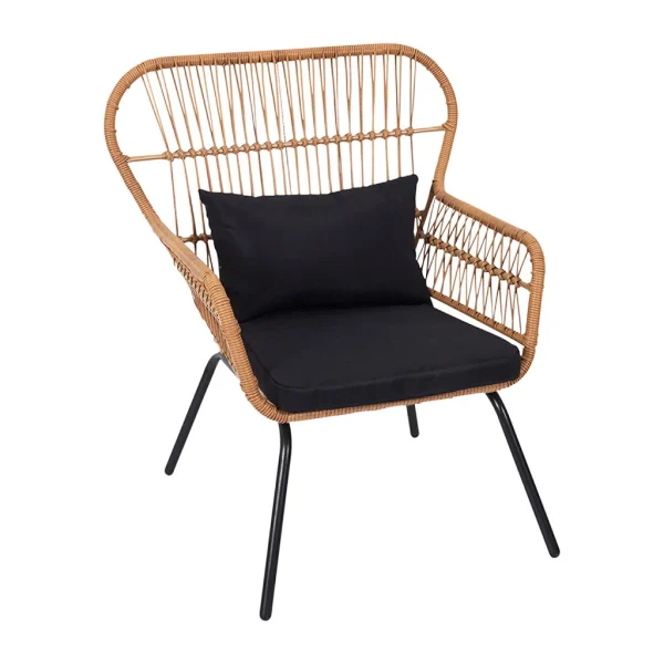 Home Déco Factory Fauteuil De Jardin En Rotin – Helsinki 1