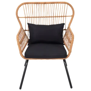 Home Déco Factory Fauteuil De Jardin En Rotin – Helsinki 16