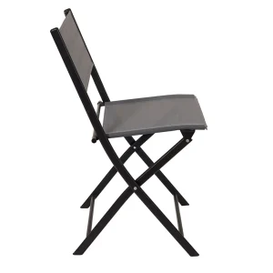 Home Déco Factory Chaise Exterieur Pliable En Acier Grise – Emyla 14