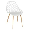 Home Déco Factory Chaise De Jardin En Plastique Blanc – Malaga 20