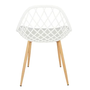 Home Déco Factory Chaise De Jardin En Plastique Blanc – Malaga 12