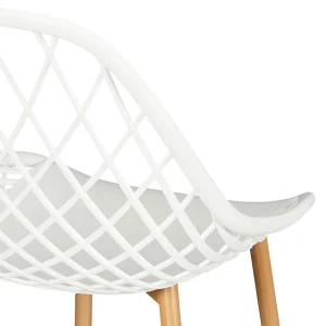 Home Déco Factory Chaise De Jardin En Plastique Blanc – Malaga 14