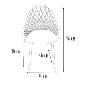 Home Déco Factory Chaise De Jardin En Plastique Blanc – Malaga 16