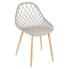 Home Déco Factory Chaise De Jardin En Plastique Gris Taupe Malaga 14