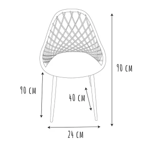 Home Déco Factory Chaise De Jardin En Plastique Gris Taupe Malaga 16