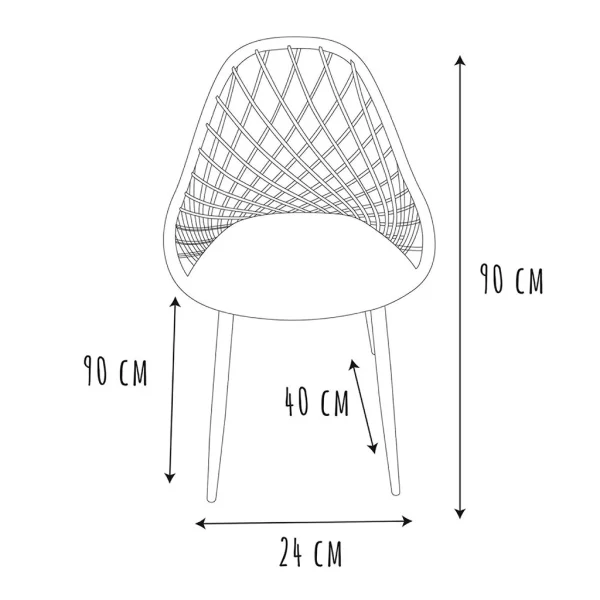 Home Déco Factory Chaise De Jardin En Plastique Gris Taupe Malaga 6