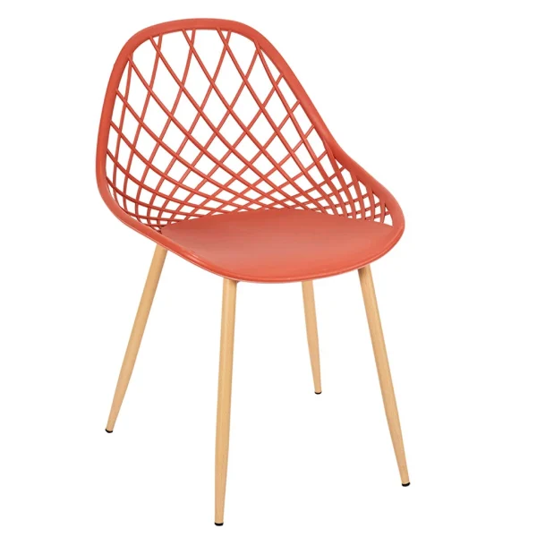 Home Déco Factory Chaise De Jardin En Plastique Terracotta – Malaga 1