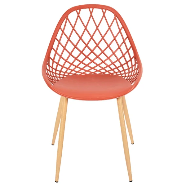 Home Déco Factory Chaise De Jardin En Plastique Terracotta – Malaga 3