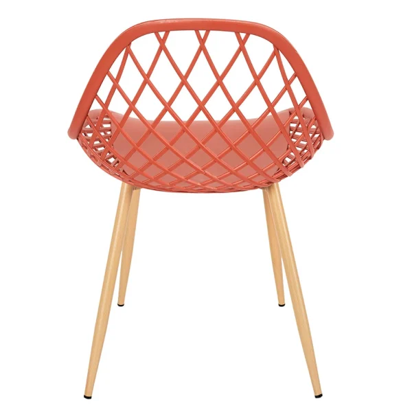 Home Déco Factory Chaise De Jardin En Plastique Terracotta – Malaga 4