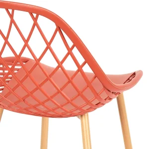 Home Déco Factory Chaise De Jardin En Plastique Terracotta – Malaga 14