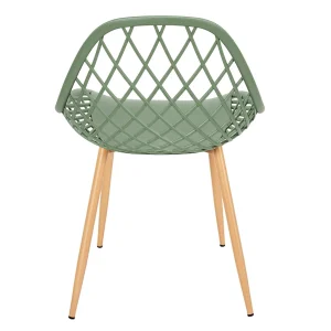 Home Déco Factory Chaise De Jardin En Plastique Vert – Malaga 12