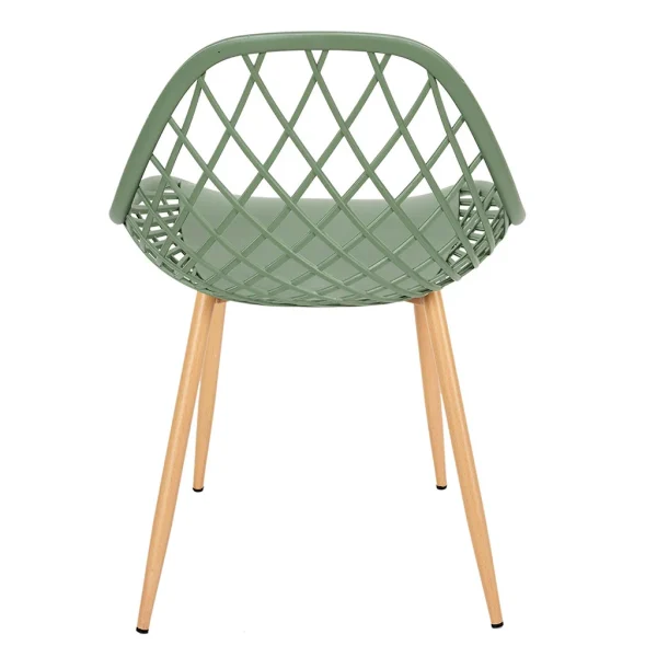 Home Déco Factory Chaise De Jardin En Plastique Vert – Malaga 4