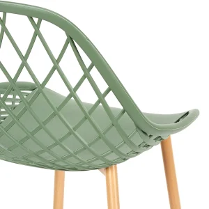 Home Déco Factory Chaise De Jardin En Plastique Vert – Malaga 14