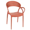 Home Déco Factory Chaise Exterieur Terracotta En Plastique Sacha Empilable 8