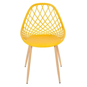 Home Déco Factory Chaise De Jardin En Plastique Jaune – Malaga 10