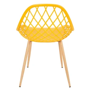 Home Déco Factory Chaise De Jardin En Plastique Jaune – Malaga 12