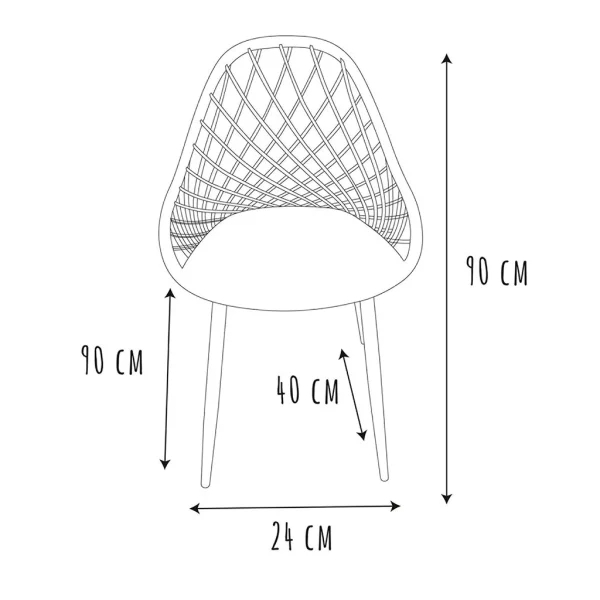 Home Déco Factory Chaise De Jardin En Plastique Jaune – Malaga 6