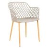 Home Déco Factory Fauteuil De Jardin Gris Taupe En Plastique Malaga 20