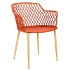 Home Déco Factory Fauteuil De Jardin Terracotta En Plastique Malaga 7