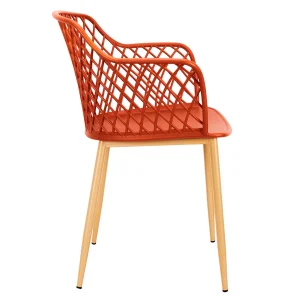 Home Déco Factory Fauteuil De Jardin Terracotta En Plastique Malaga 12