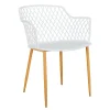 Home Déco Factory Fauteuil De Jardin Blanc En Plastique Malaga 22