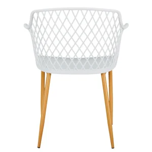 Home Déco Factory Fauteuil De Jardin Blanc En Plastique Malaga 14