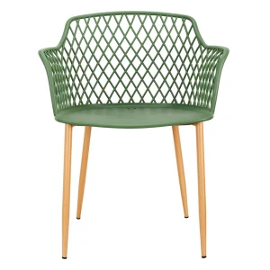 Home Déco Factory Fauteuil De Jardin Vert En Plastique Malaga 10