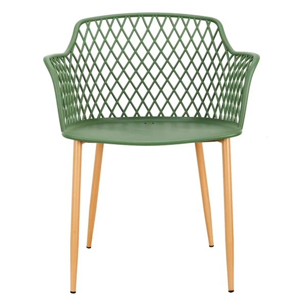 Home Déco Factory Fauteuil De Jardin Vert En Plastique Malaga 3