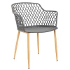 Home Déco Factory Fauteuil De Jardin Gris En Plastique Malaga 22