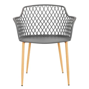 Home Déco Factory Fauteuil De Jardin Gris En Plastique Malaga 10