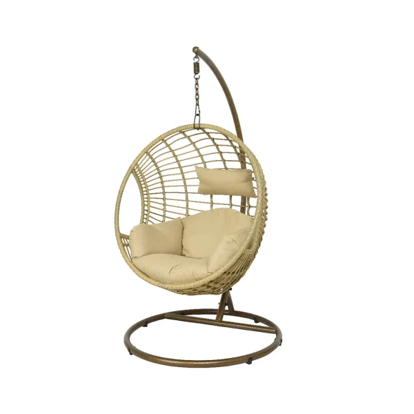 Kaemingk Fauteuil De Jardin Oeuf Suspendu En Resine Tressée Beige – London 1