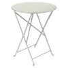 Fermob Table De Jardin Ronde Pliante En Acier Gris Argile – Bistro 11