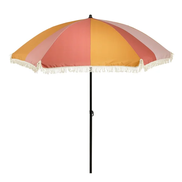 Mica Décorations Parasol Coloré Orange, Jaune Et Rose D220xh238cm 1