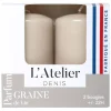 Atelier Denis Boite De 2 Bougies Cylindriques – Lin 11