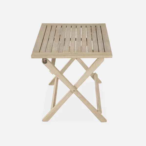 Alice’s Garden Ensemble Table + 2 Chaises De Jardin Avec Coussins Beige En Acacia Et Cannage – Bohemia 5