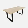 Alice’s Garden Table De Jardin En Acacia Brossé Et Acier Noir L180cm – Salta 13