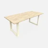 Alice’s Garden Table De Jardin En Acacia Brossé Et Acier Beige L180cm – Salta 13