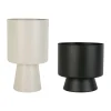 SEMA DESIGN Cache Pot (lot De 2) Courba Beige Et Noir En Métal 5